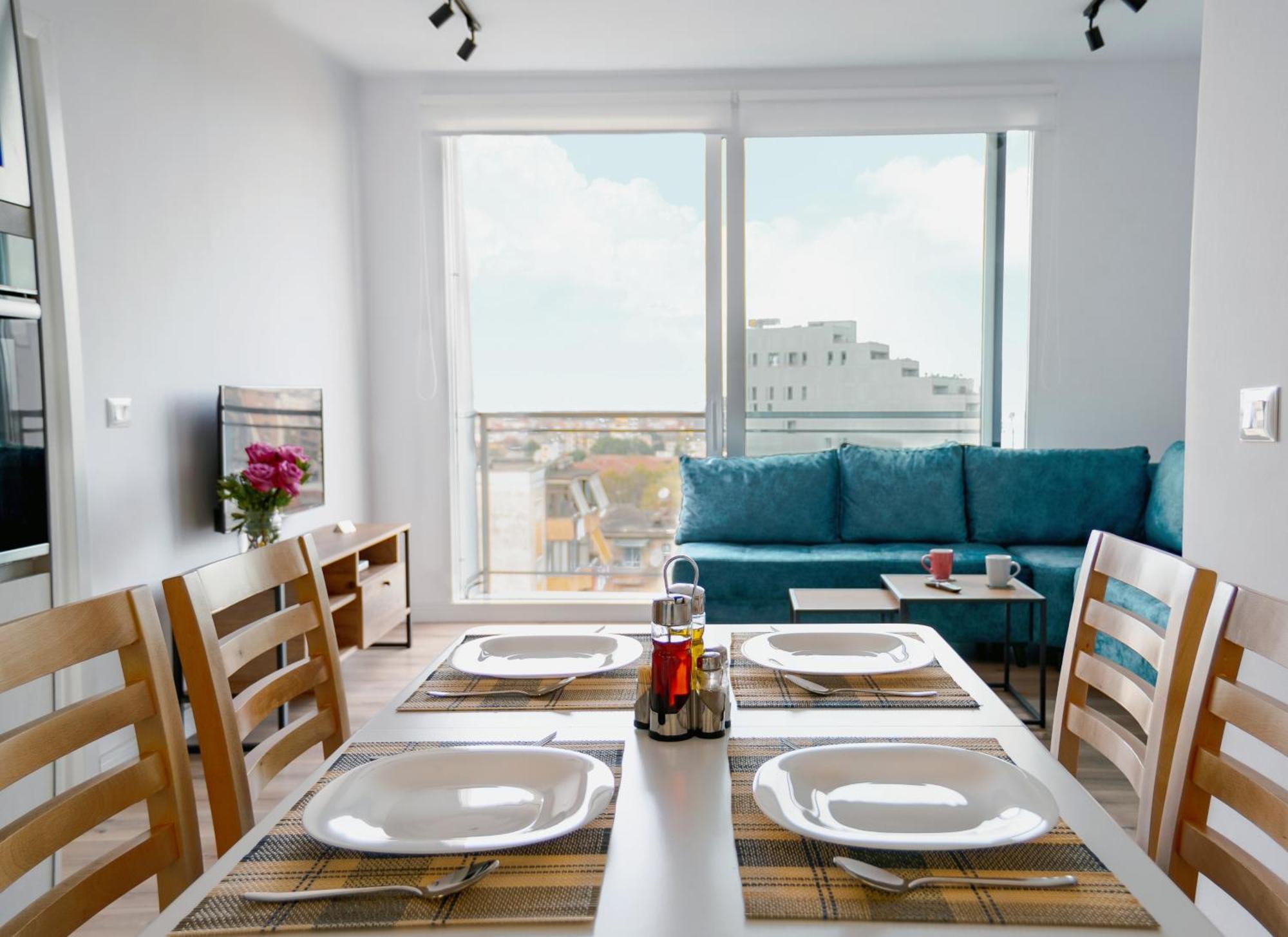 Urban Serenity City Skyline View Apartment 1 Tiran Dış mekan fotoğraf